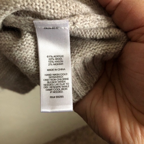 Express Cowl Neck Marled Sweater - Picture 6 of 9